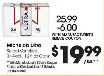 Kroger Michelob Ultra offer