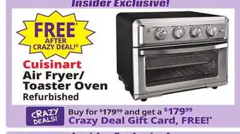Ocean State Job Lot Cuisinart Air Fryer & Toaster Oven (Factory Refurbished) offer