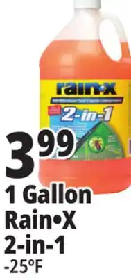 Ocean State Job Lot Rain-X -25Â° 2-in-1 Windshield Wash, 1 Gal offer