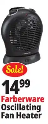 Ocean State Job Lot Farberware Oscillating Heater Fan offer