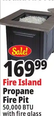 Ocean State Job Lot Fire Island LP Gas Outdoor Fire Pit offer