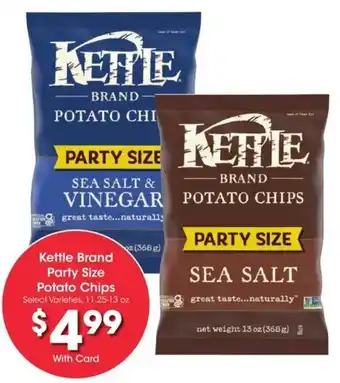 Kroger Kettle Brand Party Size Potato Chips offer