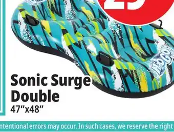 Ocean State Job Lot Bestway H2OGO! Snow Sonic Surge Double Snow Tube, 67 x 34 offer