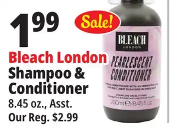 Ocean State Job Lot Bleach London Shampoo & Conditioner offer