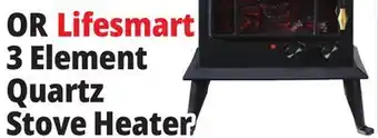 Ocean State Job Lot Lifesmart Infrared 3-Element Quartz Stove Heater offer