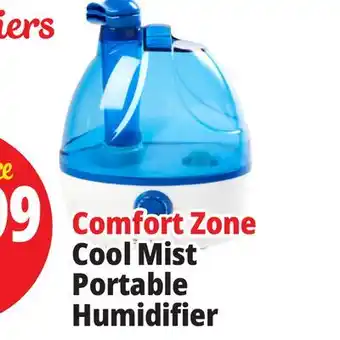 Ocean State Job Lot Comfort Zone Cool Mist Portable Humidifier offer