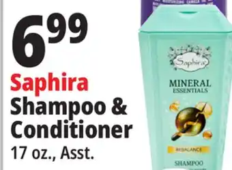 Ocean State Job Lot Saphira Shampoo & Conditioner offer