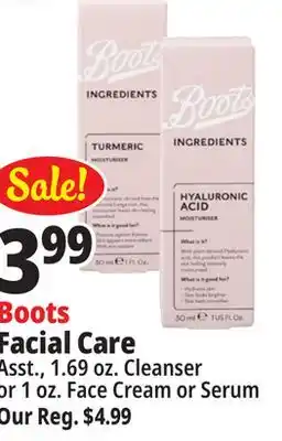 Ocean State Job Lot Boots Facial Care offer