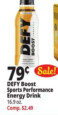 Ocean State Job Lot DEFY Boost Sports Performance Energy Drink offer