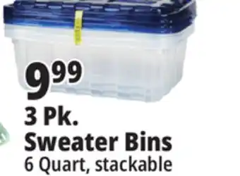 Ocean State Job Lot 3 Pk. Sweater Bins offer