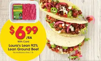 Kroger Laura's Lean 92% Lean Ground Beef offer
