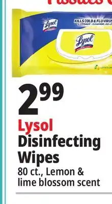 Ocean State Job Lot Lysol Disinfecting Wipes offer