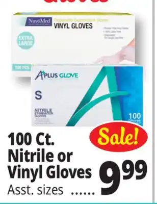 Ocean State Job Lot 100 Ct. Nitrile or Vinyl Gloves offer