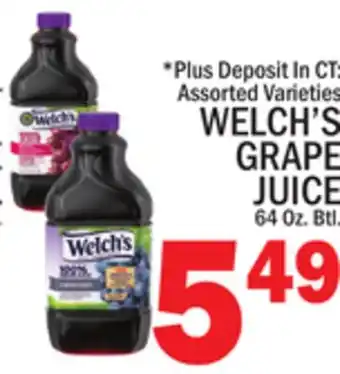 C Town WELCH'S GRAPE JUICE offer