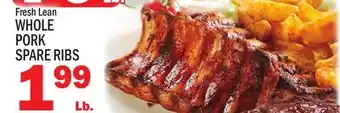C Town WHOLE PORK SPARE RIBS offer