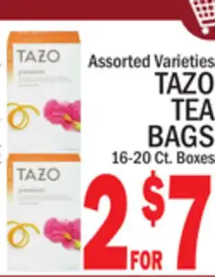 C Town TAZO TEA BAGS offer
