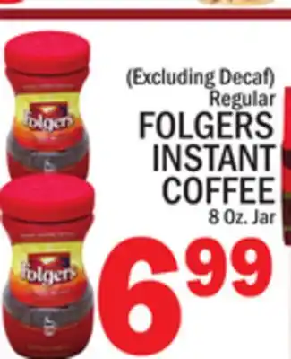 C Town FOLGERS INSTANT COFFEE offer