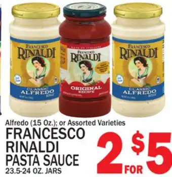 C Town FRANCESCO RINALDI PASTA SAUCE 23.5-24 OZ. JARS offer