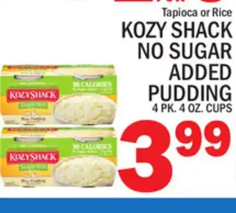 C Town KOZY SHACK NO SUGAR ADDED PUDDING offer