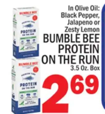 C Town BUMBLE BEE PROTEIN ON THE RUN offer