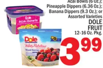 C Town DOLE FRUIT 12-16 Oz. Pkg offer