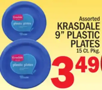C Town KRASDALE 9 PLASTIC PLATES offer