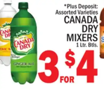 C Town CANADA DRY MIXERS offer