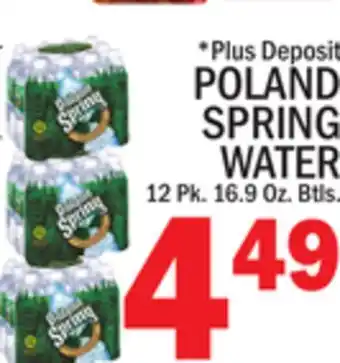 C Town POLAND SPRING WATER offer