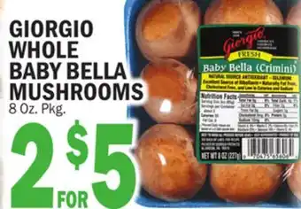 C Town GIORGIO WHOLE BABY BELLA MUSHROOMS offer