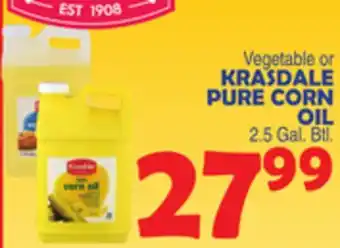 Bravo Supermarkets KRASDALE PURE CORN OIL offer