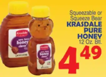 Bravo Supermarkets KRASDALE PURE HONEY offer