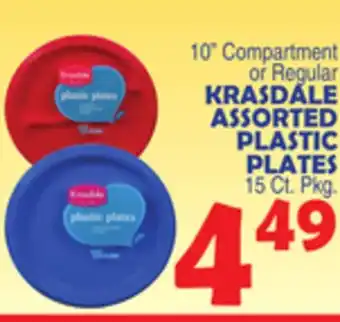 Bravo Supermarkets KRASDALE ASSORTED PLASTIC PLATES offer