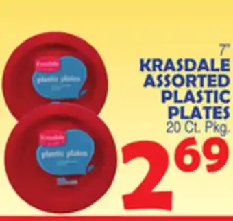 Bravo Supermarkets KRASDALE ASSORTED PLASTIC PLATES offer