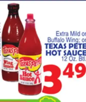Bravo Supermarkets TEXAS PETE HOT SAUCE offer