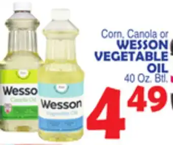 Bravo Supermarkets WESSON VEGETABLE OIL offer
