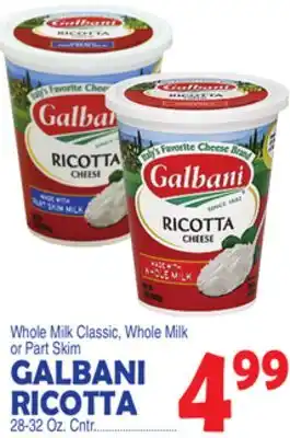 Bravo Supermarkets GALBANI RICOTTA offer