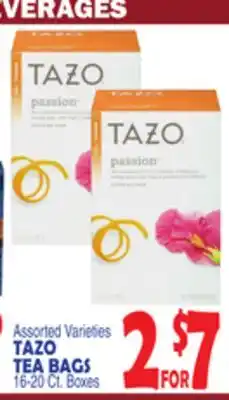 Bravo Supermarkets TAZO TEA BAGS offer