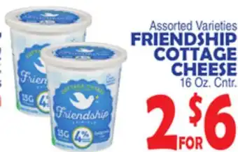 Bravo Supermarkets FRIENDSHIP COTTAGE CHEESE offer