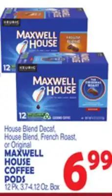 Bravo Supermarkets MAXWELL HOUSE COFFEE PODS offer