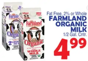 Bravo Supermarkets FARMLAND ORGANIC MILK offer