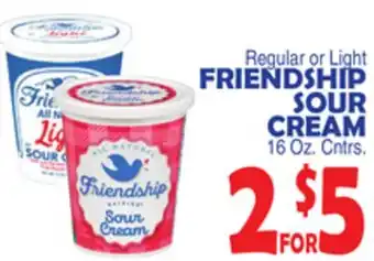 Bravo Supermarkets FRIENDSHIP SOUR CREAM offer