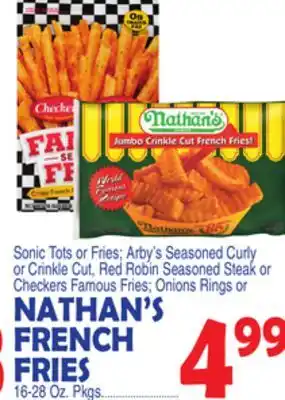 Bravo Supermarkets NATHAN'S FRENCH FRIES offer
