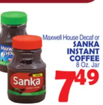 Bravo Supermarkets SANKA INSTANT COFFEE offer