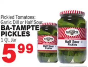 Bravo Supermarkets BA-TAMPTE PICKLES offer