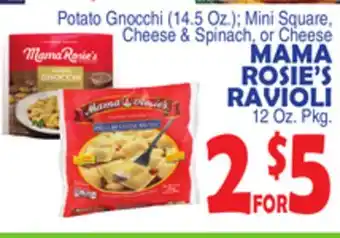 Bravo Supermarkets MAMA ROSIE'S RAVIOLI, 12 oz pkg offer