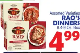 Bravo Supermarkets RAO'S DINNERS offer