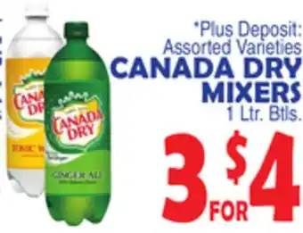 Bravo Supermarkets CANADA DRY MIXERS offer