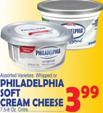 Bravo Supermarkets PHILADELPHIA SOFT CREAM CHEESE offer