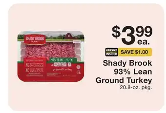 Fairway Store Market Shady Brook 93% Lean Ground Turkey offer