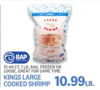 Kings Food Markets KINGS LARGE COOKED SHRIMP offer
